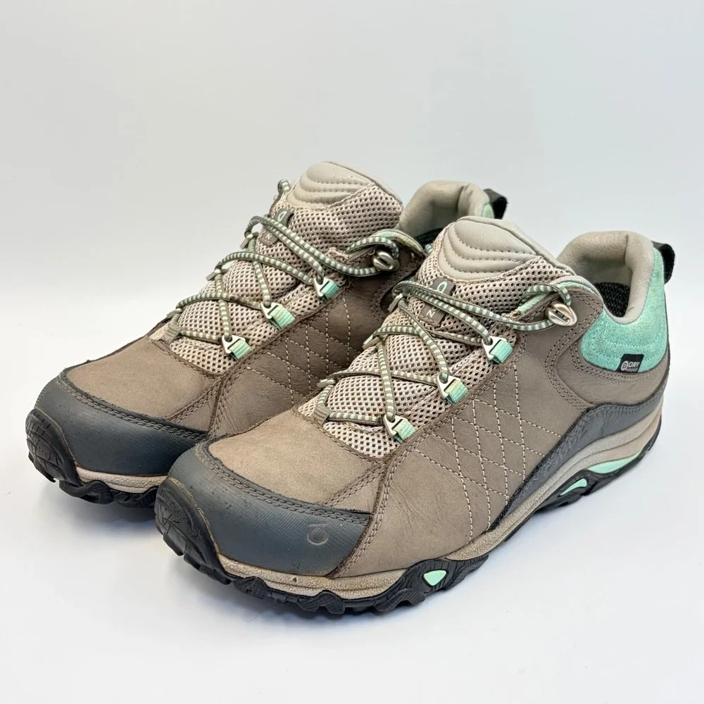 Oboz Sapphire Low B-Dry Hiking Shoes Women's‎ 9.5 Charcoal/Beach Glass